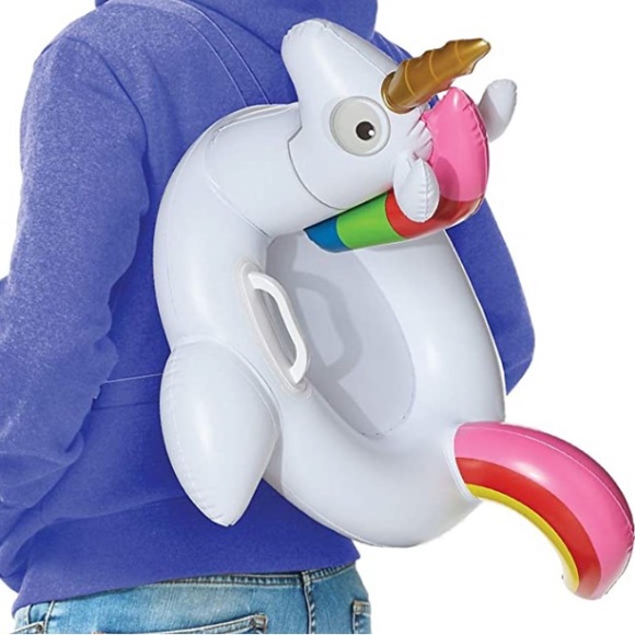 🆕Fortnite Pool Party Back Bling Inflatable Unicorn w/Straps Accessory InSpirit - Picture 3 of 7